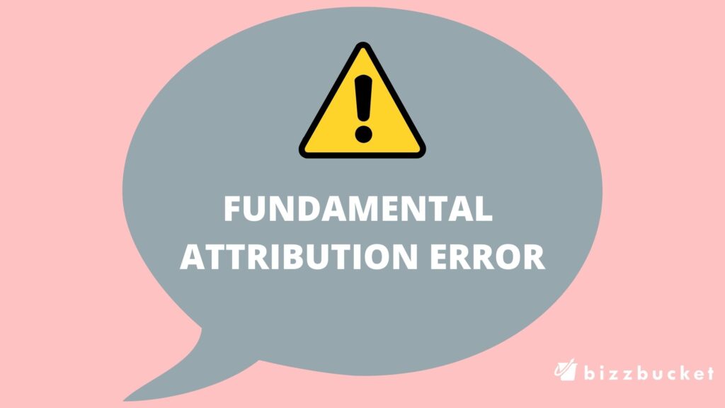 fundamental attribution error